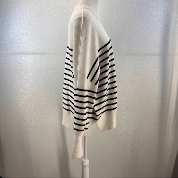 NWT Oversized Batwing Sweaters 2024 Fall Outfits Crewneck Ribbed Knit Side Slit - Picture 8 of 17